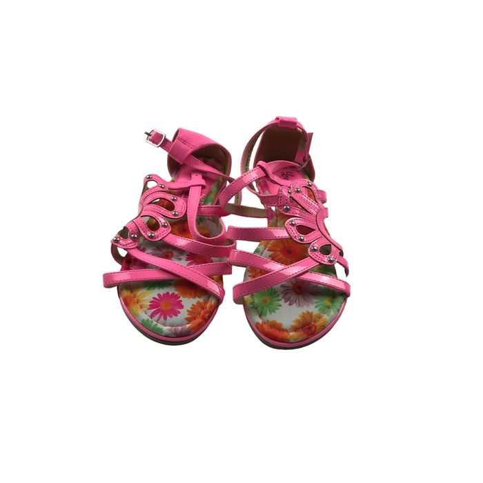 George size UK 13 (jr) pink flower sandals