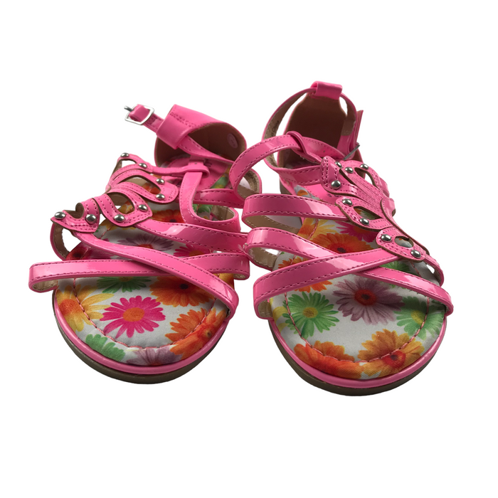 George size UK 13 (jr) pink flower sandals