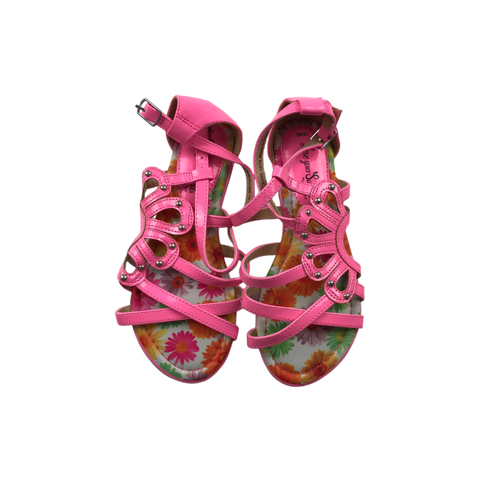 George size UK 13 (jr) pink flower sandals