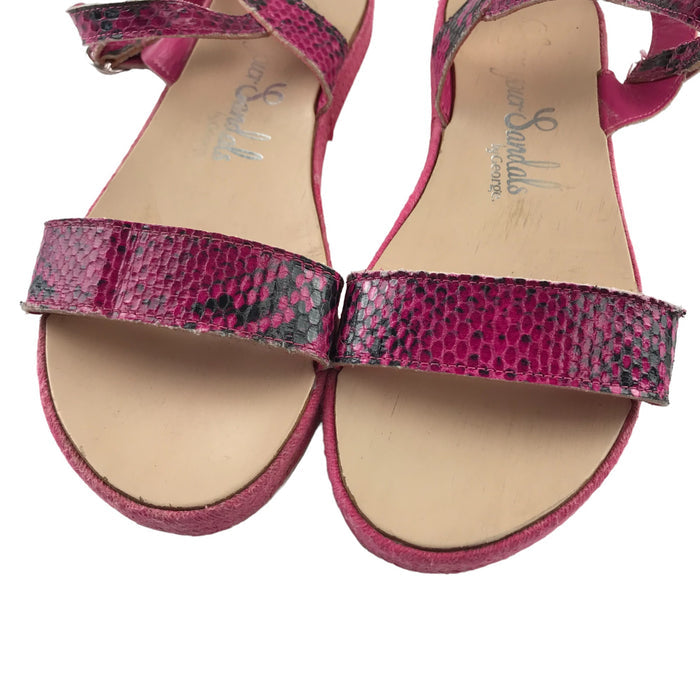 George size UK 4 fuchsia sandals
