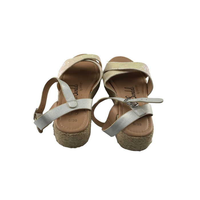 George size UK 5 pink sequin strap sandals