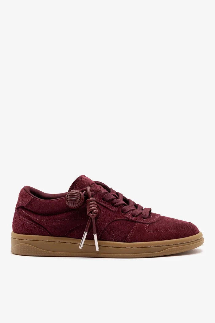 George Sneaker Burgundy Suede Sneaker Larroudé
