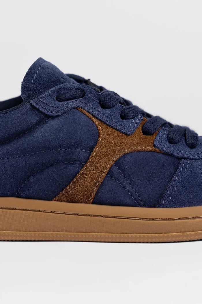 George Sneaker Navy Suede Sneaker Larroudé