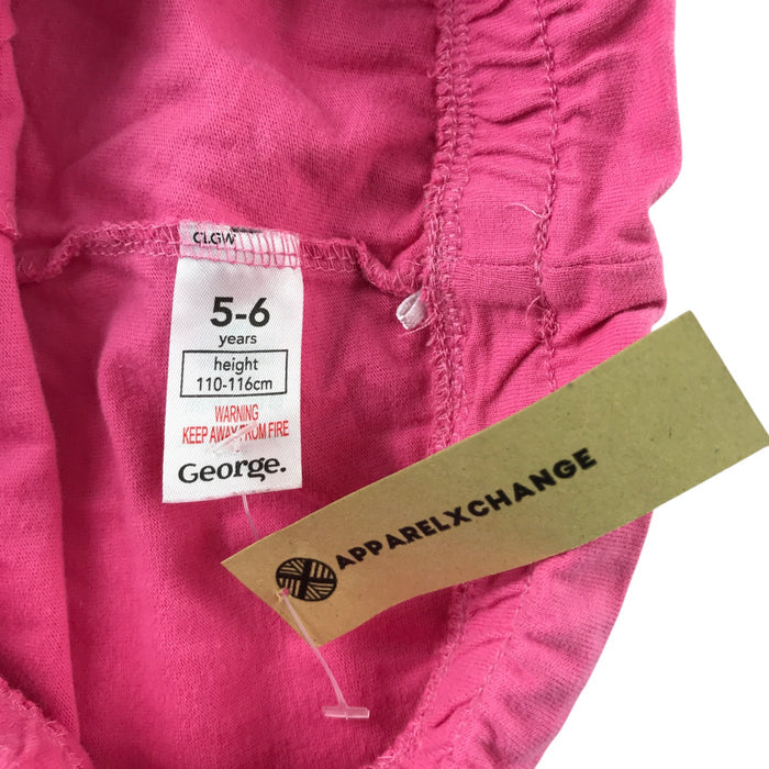George summer short bundle 5-6 years navy pink and red cotton