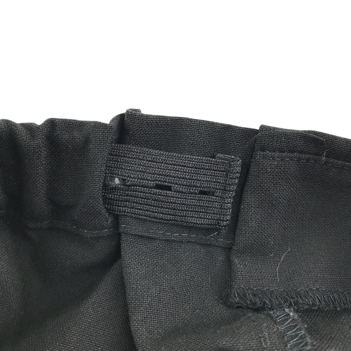 Girls black pleated adjustable waist school skirt