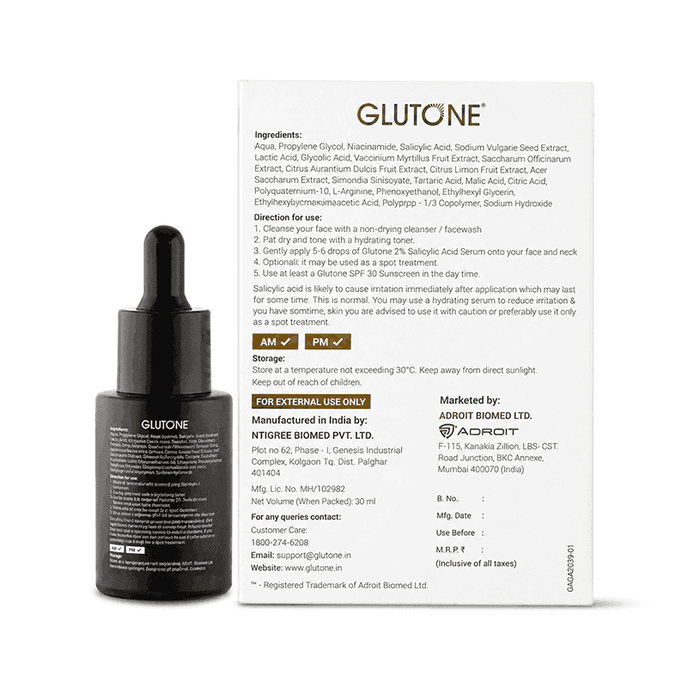 Glutone 2% Salicylic Acid Serum, 30ml