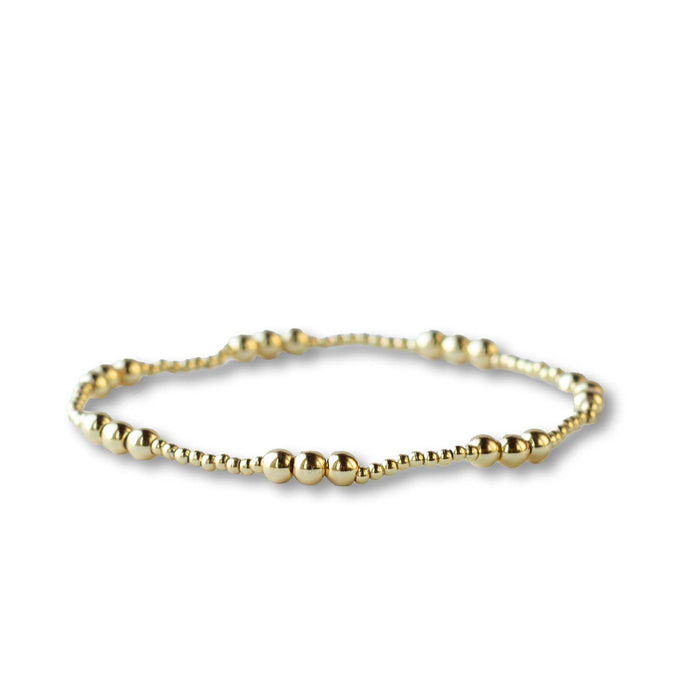 Gold Beaded Charm Bracelets
