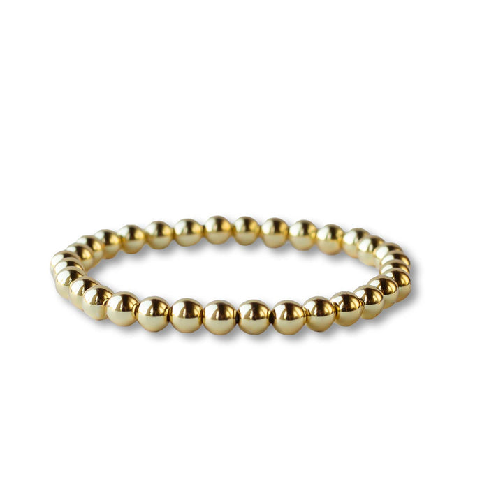 Gold Beaded Charm Bracelets