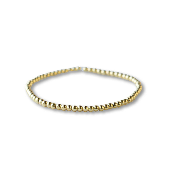 Gold Beaded Charm Bracelets