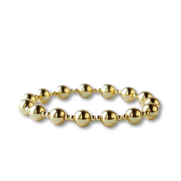 Gold Beaded Charm Bracelets
