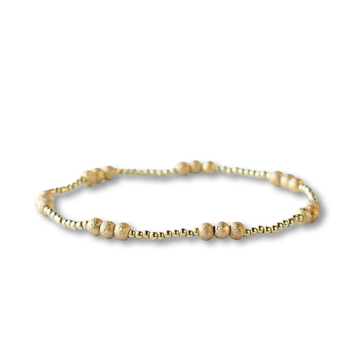 Gold Beaded Charm Bracelets