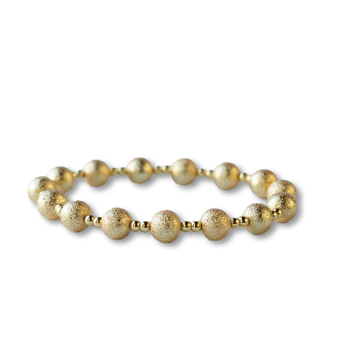 Gold Beaded Charm Bracelets