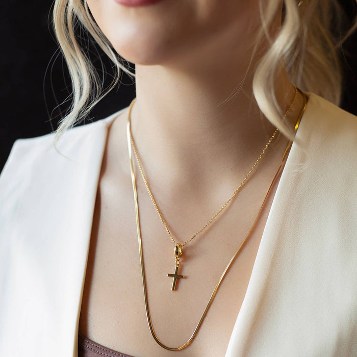 Gold Cross Charm