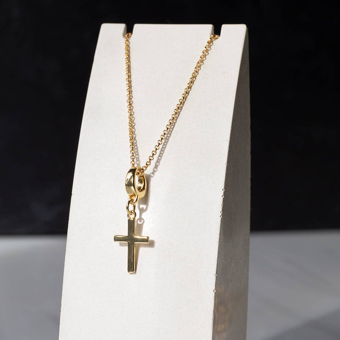 Gold Cross Charm