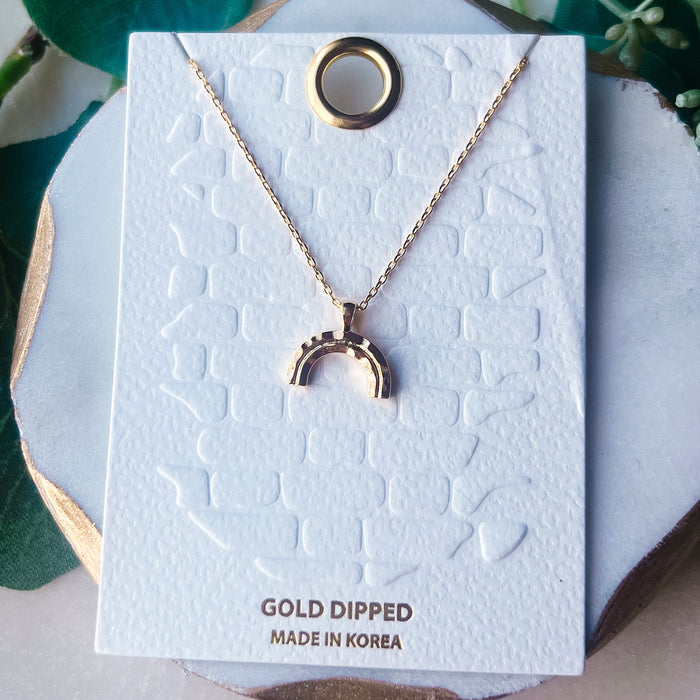 Gold Rainbow Necklace