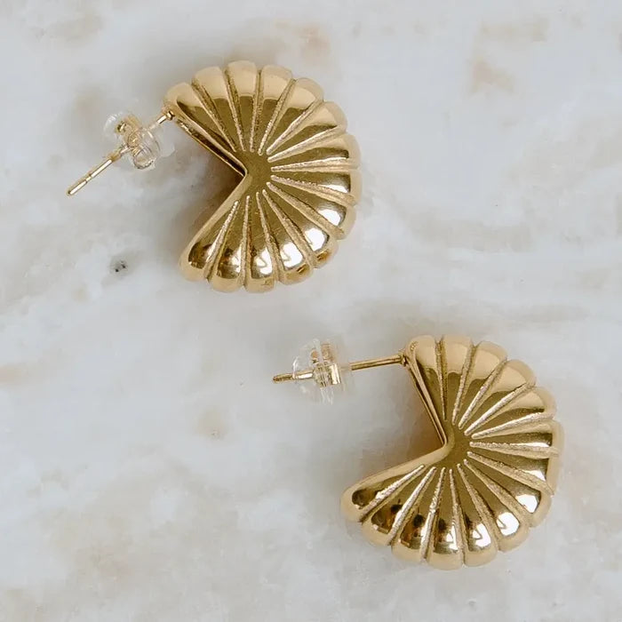 Gold Shell Earrings