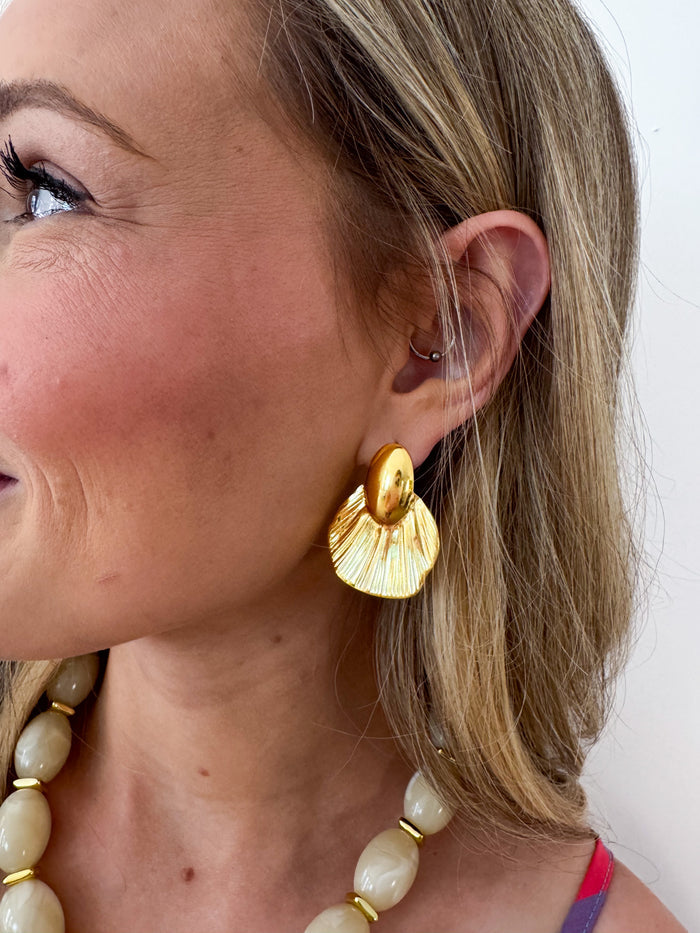 Treasure Jewels Golden Fanfare Earrings – women's jewelry - earring