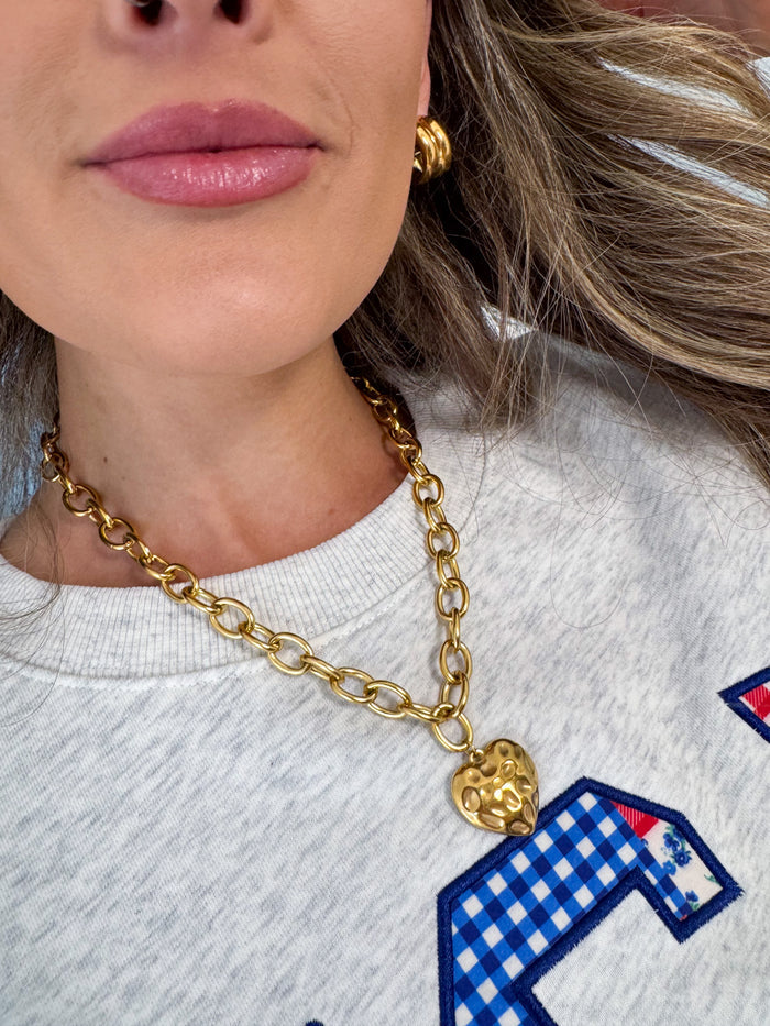 Treasure Jewels Golden Love Necklace – women's jewelry - necklace