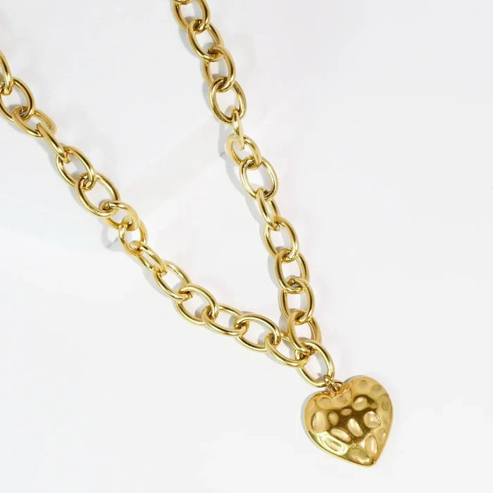 Treasure Jewels Golden Love Necklace – women's jewelry - necklace