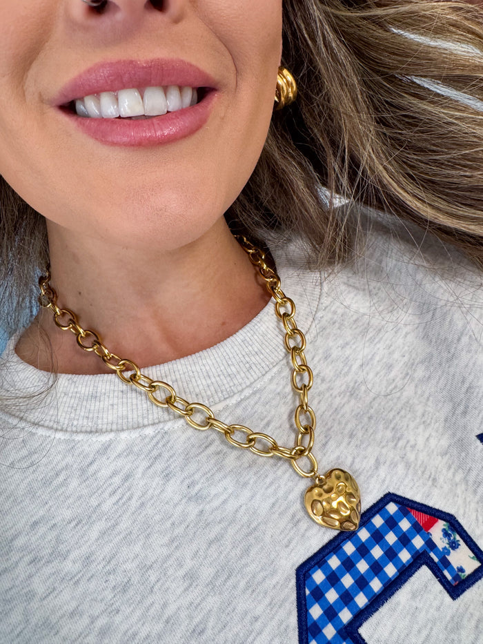 Treasure Jewels Golden Love Necklace – women's jewelry - necklace
