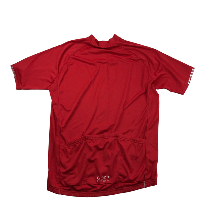 Gore men's XXL red short sleeve cycling top