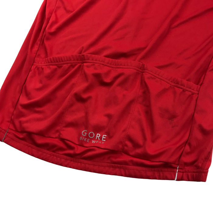 Gore men's XXL red short sleeve cycling top