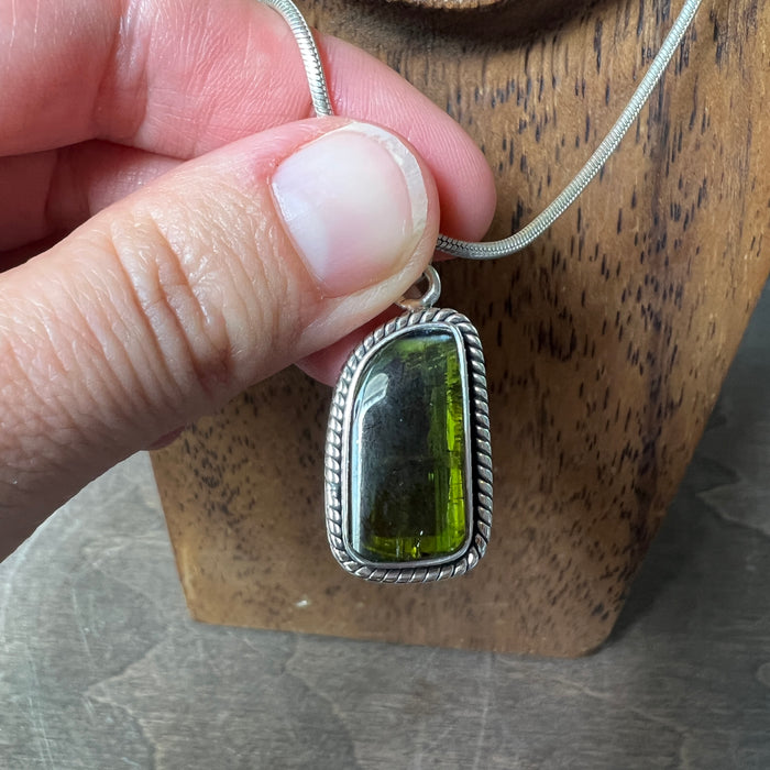 Green Tourmaline Pendant