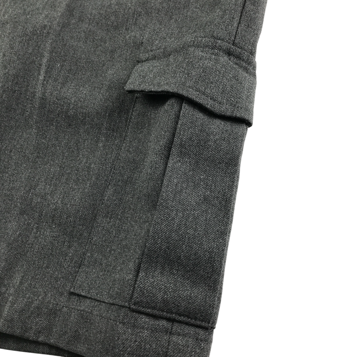 Grey boys cargo pockets school shorts