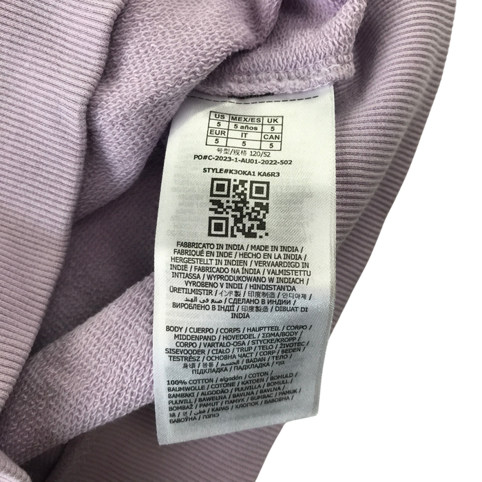 GUESS 5 years purple hoodie