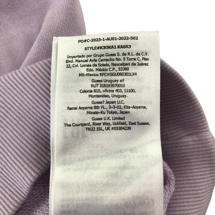 GUESS 5 years purple hoodie