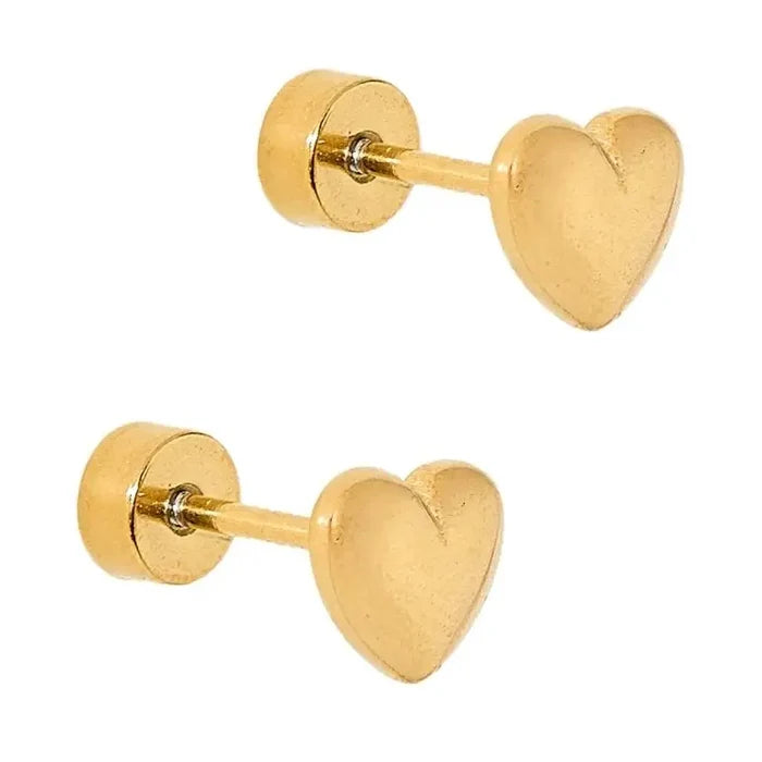 Hadley Heart Screwback Earring