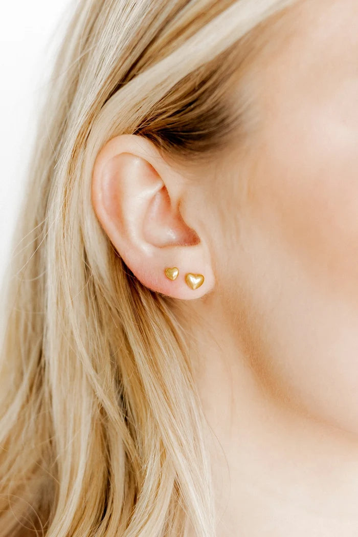 Hadley Heart Screwback Earring