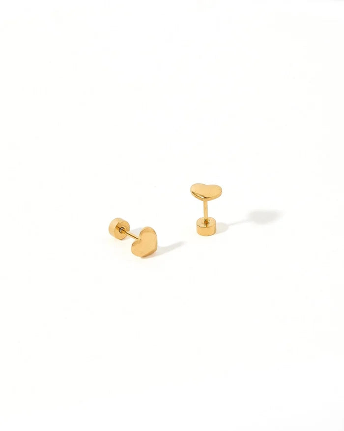 Hadley Heart Screwback Earring