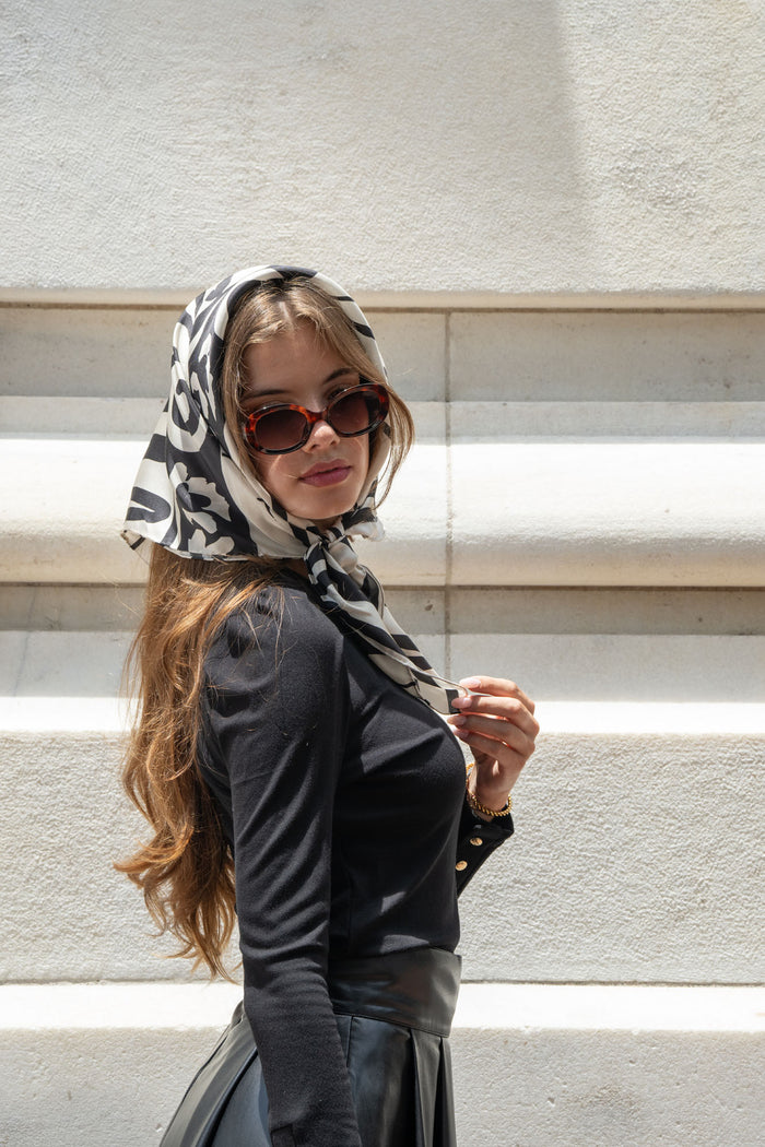 Hand-Stitched Silk Scarf