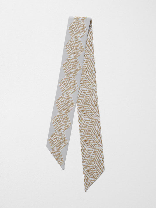 Hand-Stitched Silk Scarfette