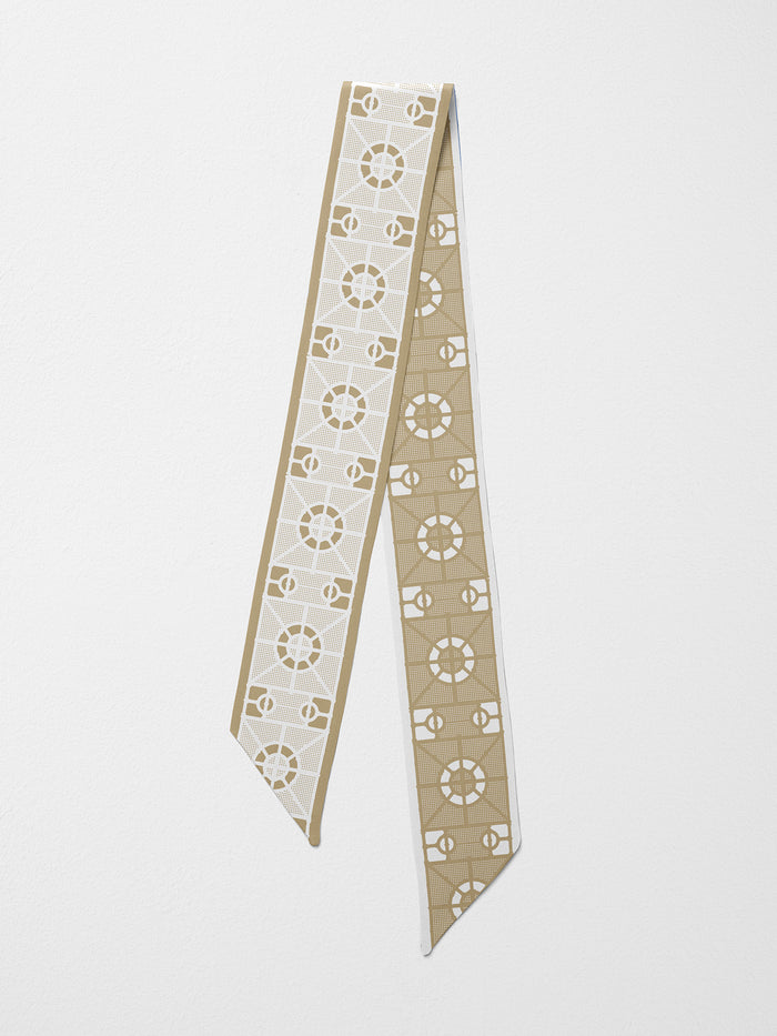 Hand-Stitched Silk Scarfette