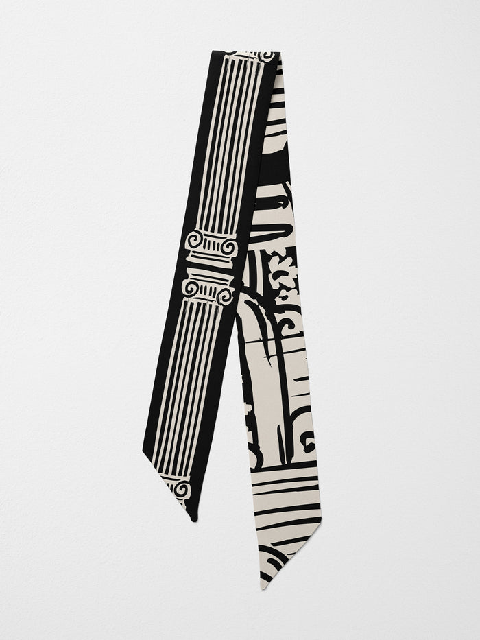 Hand-Stitched Silk Scarfette