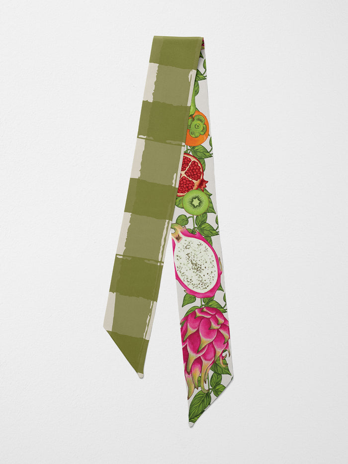 Hand-Stitched Silk Scarfette