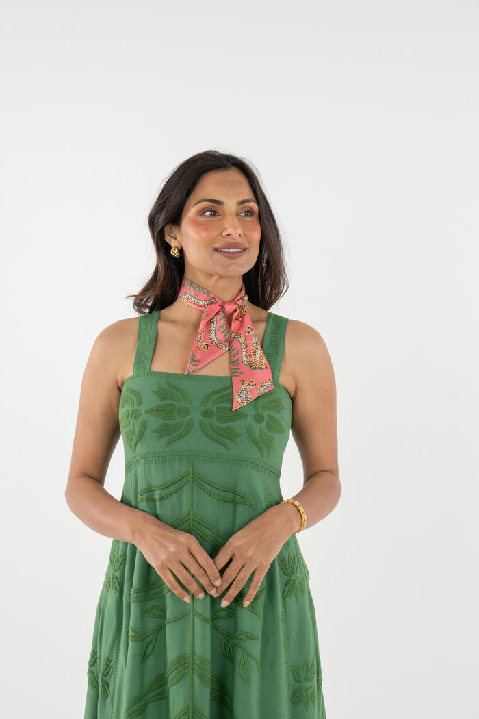 Hand-Stitched Silk Scarfette