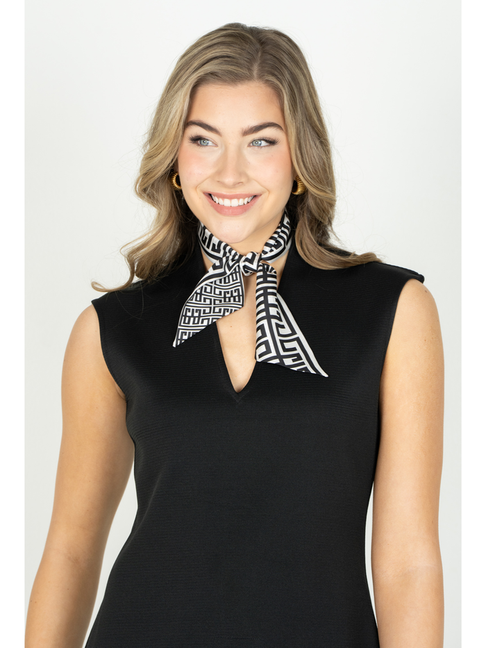 Hand-Stitched Silk Scarfette