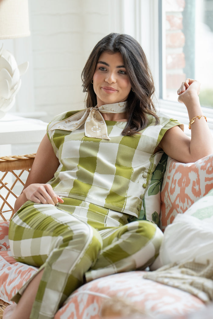 Hand-Stitched Silk Scarfette