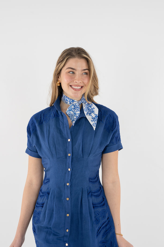 Hand-Stitched Silk Scarfette