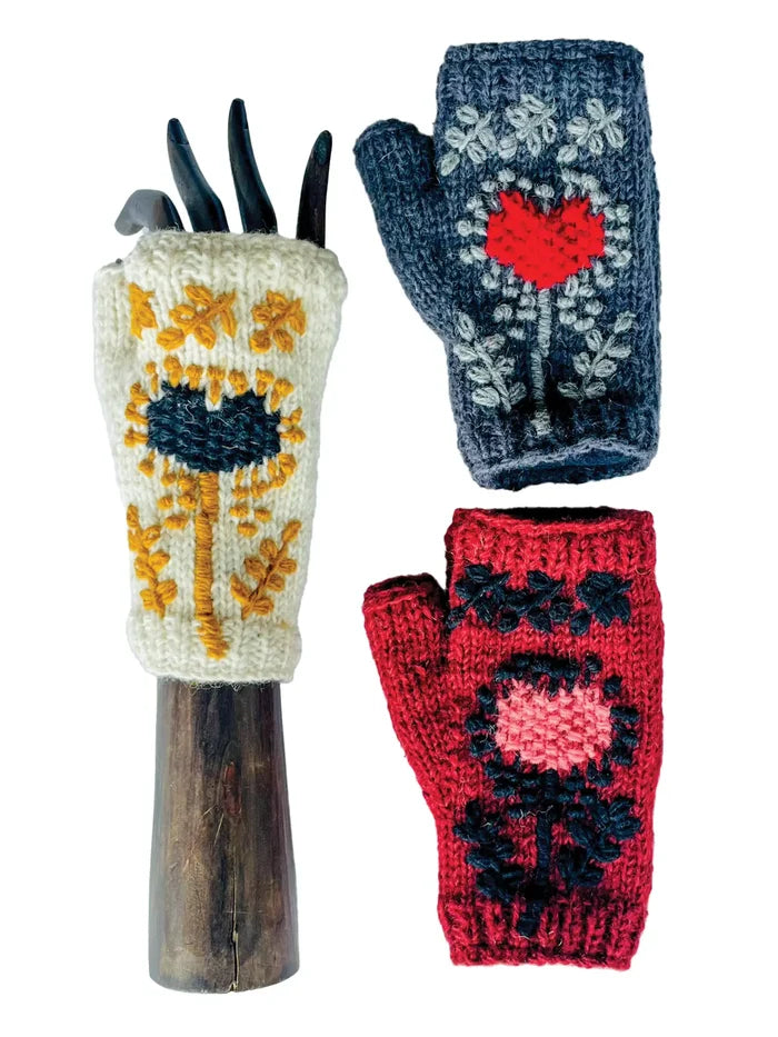 Handwarmers ~ Large Crochet Heart