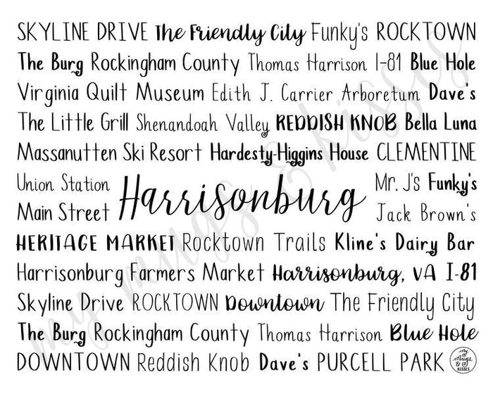 Harrisonburg, VA Digital Download