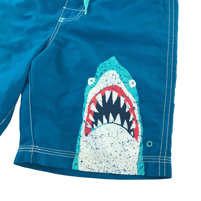 Hatley 4-5 years blue shark pocket swim trunks