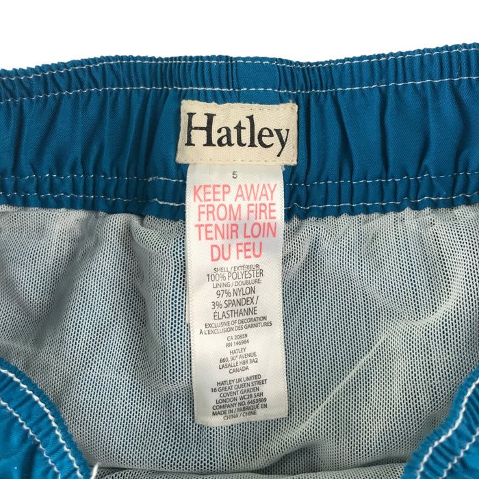 Hatley 4-5 years blue shark pocket swim trunks