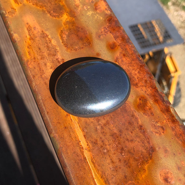 Hematite Palm Stone