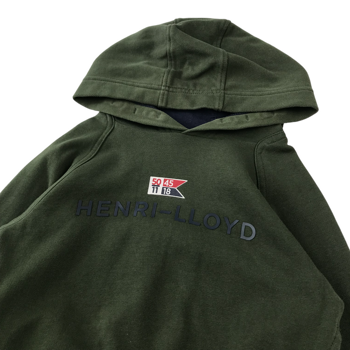 Henri Lloyd 4 years green plain zipped hoodie