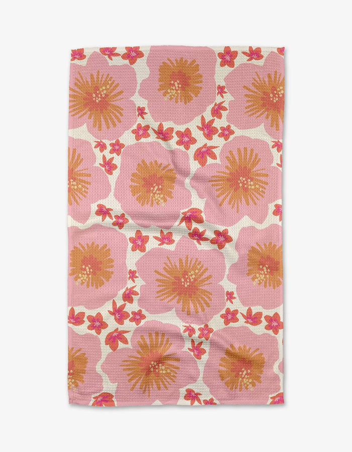 Hibiscus Sunset Tea Towel