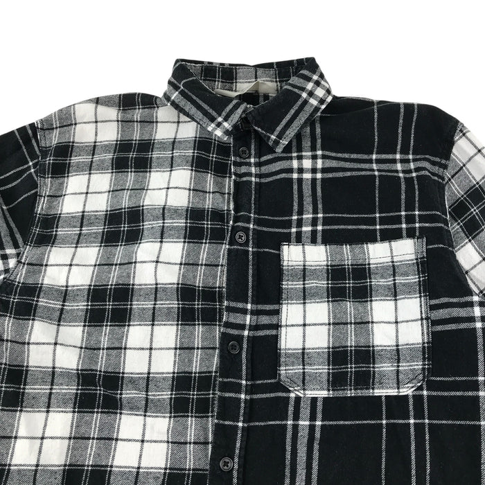 H&M 12-13 years black and white checked shirt